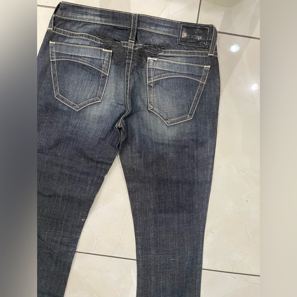 NWT Robin’s jeans back black wing straight jean